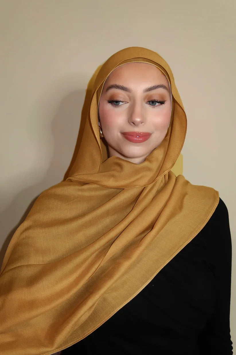 New Premium Gradient Cotton Hijab Rayon Modal Hijabs Scarf for Women Big Size Wraps and Shawls Musulman Headband Islamic Turban