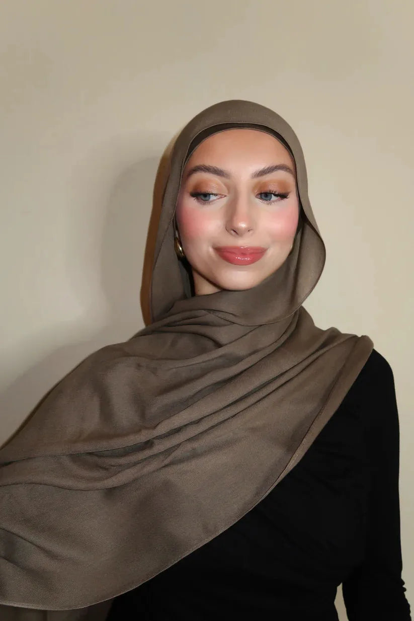 New Premium Gradient Cotton Hijab Rayon Modal Hijabs Scarf for Women Big Size Wraps and Shawls Musulman Headband Islamic Turban