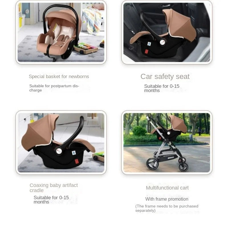 Newborn Baby Safety Seat Children's Baby Car Seat Baby Carrier Car Portable Hand Basket To Sleep Rocking Chair Anti-pressure