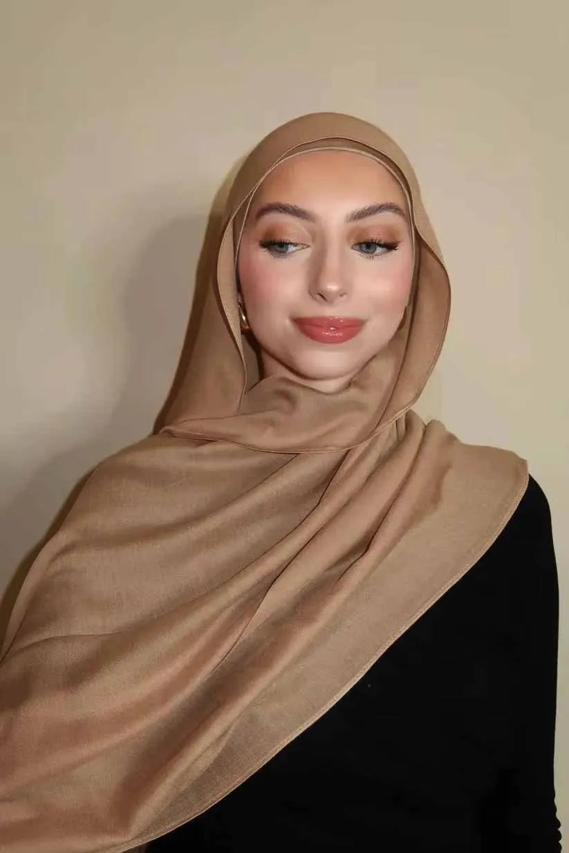 New Premium Gradient Cotton Hijab Rayon Modal Hijabs Scarf for Women Big Size Wraps and Shawls Musulman Headband Islamic Turban