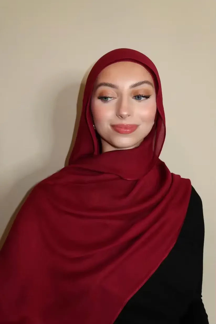 New Premium Gradient Cotton Hijab Rayon Modal Hijabs Scarf for Women Big Size Wraps and Shawls Musulman Headband Islamic Turban