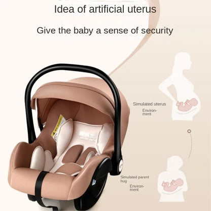 Newborn Baby Safety Seat Children's Baby Car Seat Baby Carrier Car Portable Hand Basket To Sleep Rocking Chair Anti-pressure