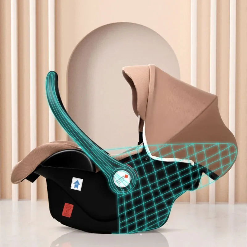 Newborn Baby Safety Seat Children's Baby Car Seat Baby Carrier Car Portable Hand Basket To Sleep Rocking Chair Anti-pressure
